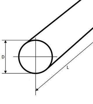 Pręt okrągły stalowy ciągniony fi 40mm 1500mm