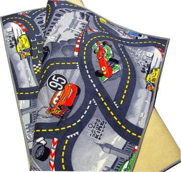 Disney Cars Rug 200x200 городские улицы 4 цвета