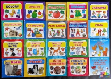 Książeczka malucha A-a-a kotki dwa Gąski gąski harmonijka obrazkowa dzieci