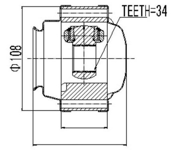 фото thumb №2, Шарнир внутренний lew/prawy alfa romeo 166 2.4jtd
