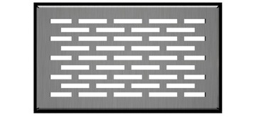 РЕШЕТКА НАПОЛЬНАЯ ВЕНТИЛЯЦИОННАЯ 11x17, ШЛИФОВАННАЯ