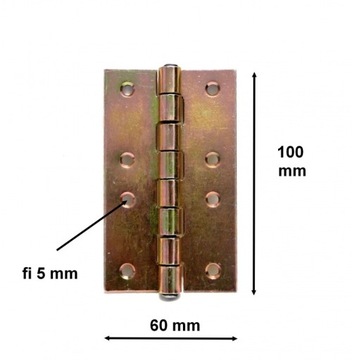 ZAWIAS BUDOWLANY SKRZYNIOWY OCYNK 100 x 60 x2.0 mm