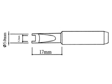 Наконечник для WEP ZHAOXIN Yihua PT 900M 5 мм SMD T-R