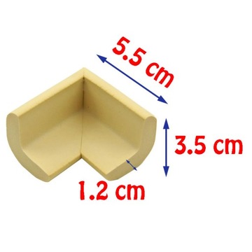4x ПЕННАЯ ЗАЩИТА ДЛЯ УГЛА СТОЛА, МЕБЕЛЬНОЙ КРЫШКИ ШКАФА, ЗАЩИТА ОТ ДЕТЕЙ