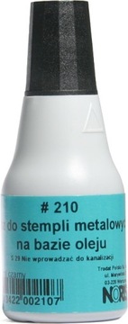 Tusz do stempli metalowych Noris 25 ml, czarny