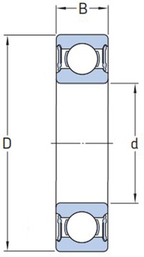 Подшипник шариковый радиальный MGK 16004 MGK 20x42x8 20 x 8 мм