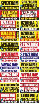 Solidny Baner 2x1m Sprzedam DOM/Działkę/Mieszkanie