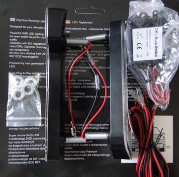 фото thumb №12, Mocne світло do рух dziennej led mercedes black лампа лампочка 2szt