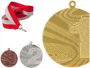 medal UNIWERSALNY 40mm +aluminiowe wklejki +szarfa