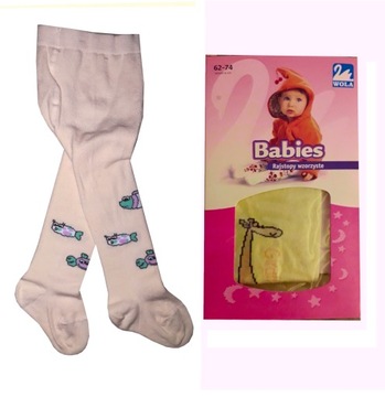 Колготки детские WOLA BABIES 5052 хлопок 62-74