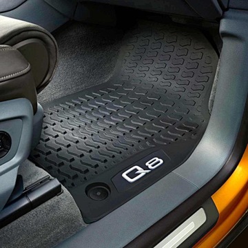 КОВРИКИ РЕЗИНОВЫЕ ПЕРЕДНИЕ + ЗАДНИЕ AUDI Q8 НАБОР ИЗ 4 ШТ. ASO