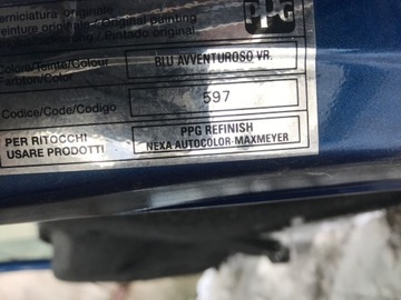 фото thumb №5, Fiat panda крышка зад стекло 597 blu avventuroso v