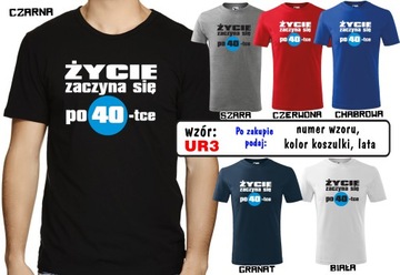 Koszulka prezent URODZINY 18 40 50 60 lat XXXL