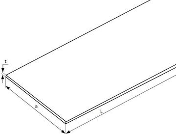 Płaskownik aluminiowy 30x10 2000mm