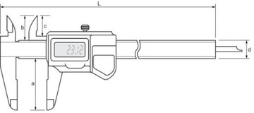 150mm SUWMIARKA ELEKTRONICZNA CYFROWA STALOWA