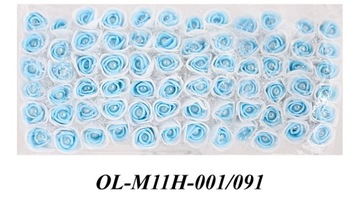 M11 Цветы из пенопласта с жемчугом 2,5см/72шт, 10 цветов