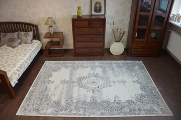 ВИНТАЖНЫЙ КОВЕР 160x230 РОЗЕТКА серый #B150