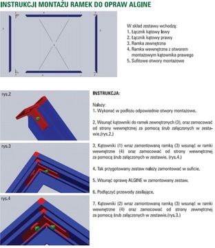 Монтажная рамка для светодиодной панели ALGINE 120x30, накладной монтаж