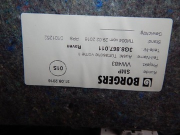 фото thumb №8, Vw arteon оббивка двері лівий перед 3g8867011