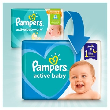 ПОДГУЗНИКИ 96 ШТ PAMPERS ACTIVE BABY 6 NEW 2x48