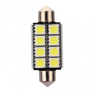 żarówka LED SV8.5 12V CANBUS 42mm C3W, C5W, biała