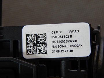 фото thumb №6, Audi a3 s3 8v переключатель комбинированный 8v0953521p