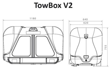 Ящик для фаркопа Towbox V2