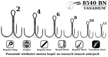 10 x MOCNA KOTWICZKA VANADOWA VMC 8540 BN Nr.12