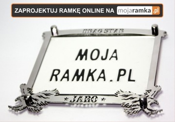 Ramka pod rejestrację na motocykl WSK Junak INOX!