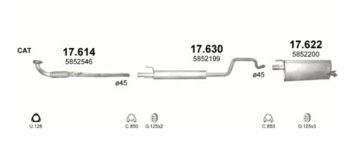 Гасник кінцевий opel meriva 17.622 в Україні, фото thumb