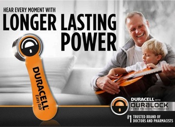 60 батареек DURACELL ДЛЯ СЛУХОВЫХ АППАРАТОВ 675 PR