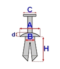 фото thumb №4, Кліпса штифт колісна арка захист daewoo nexia nubira x10