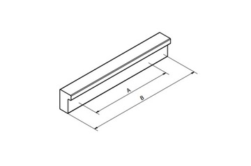 UCHWYT MEBLOWY DO MEBLI ALUMINIUM FE-12 158/128 mm