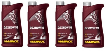 Трансмиссионное масло ATF dexron VI MANNOL 4L MB236.14