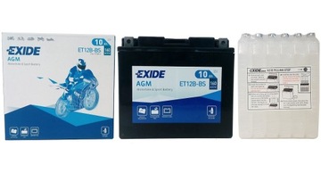 МОТОЦИКЛОВЫЙ АККУМУЛЯТОР EXIDE AGM ET12B-BS/YT12B-BS