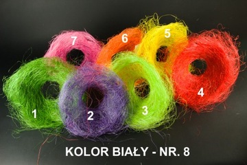 SIZAL HAY ФЛОРИСТИЧЕСКАЯ ВИНТОВКА 35 СМ - 8 ЦВЕТОВ!