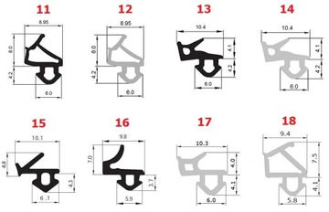 Уплотнители оконные VEKA S-835x