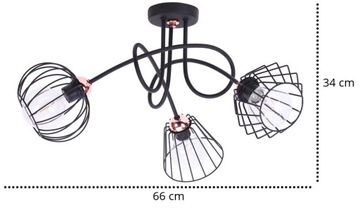 ПОТОЛОЧНЫЙ ПОДВЕСНОЙ СВЕТИЛЬНИК LOFT, МЕТАЛЛИЧЕСКИЙ СВЕС, E27 LED