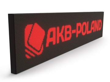 Reklama LED 224x16cm Wyświetlacz Tablica POMARAŃCZ