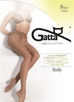 Летние колготки Gatta Holly Stretch 8 ден nero-4