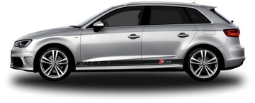 Наклейки на AUDI A3 Sportback S-line MATT BLACK