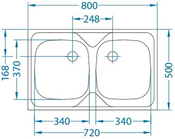 СТАЛЬНАЯ МОЙКА ПЕРЕКРЫТИЯ 80X50 БЕСПЛАТНАЯ БАТАРЕЯ