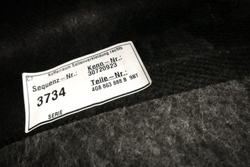 фото thumb №7, Обивка боковина багажника audi a7 4g8863888b 9bt