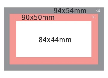 ВИЗИТНИЦА ТРЕХСЛОЙНАЯ ТОЛЩИНОЙ до 975г - 50 шт.