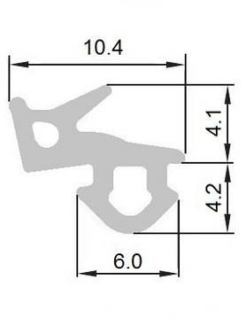 Уплотнитель оконный уплотнитель s-1126 A