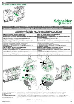 Автоматический выключатель C 25A 3P 6kA K60N-C25-3 A9K02325 SCHNEIDER ELECTRIC