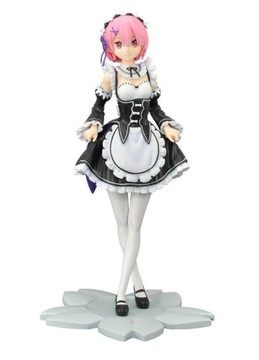 FIGURKA Anime Re Zero Ram Curtsey Premium SEGA Rem