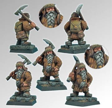 Scibor 28FM0117 Figurka RESIN RPG Dwarf Miner 28mm