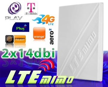 ANTENA 5G do ZTE MC801A MOCNA 2x14dBi 10m kabla