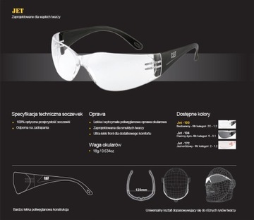 Защитные очки Jet 104 CATERPILLAR